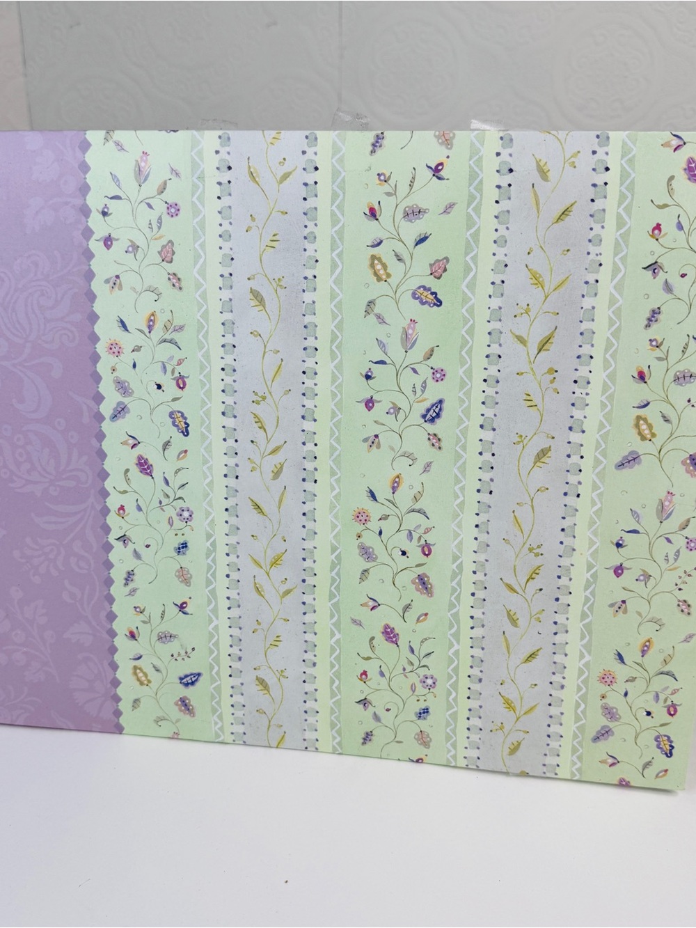 Vntg Scrapbook Book Chelsea Vine Floral Brenda Walton K&Company Green Violet New